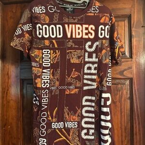 Kids' Maroon 'Good Vibes' Graphic Tee
